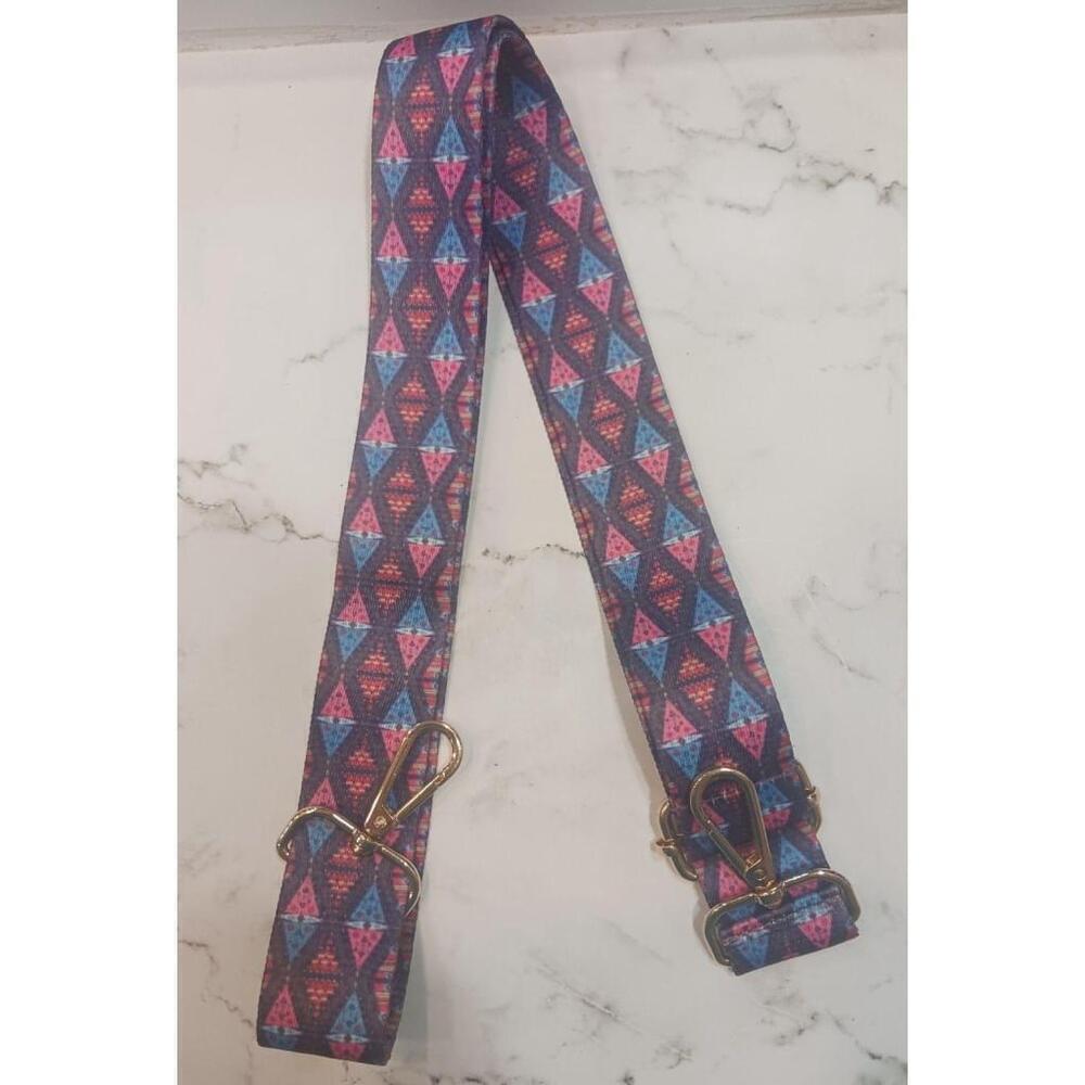Geometric Pattern Adjustable Purse Strap - Picture 2 of 6